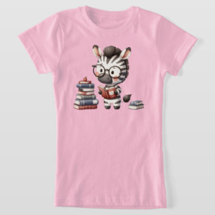 T-Shirt Livres de lecture Zèbre.