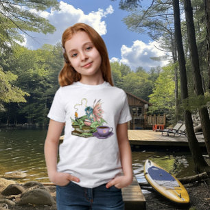 T-shirt Livres de thé d'amitié de fée dragon 