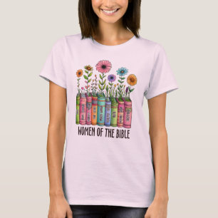 T-shirt Livres des femmes de la Bible et fleurs sauvages