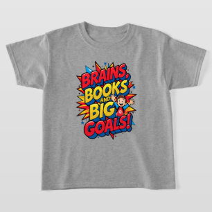 T-shirt Livres du cerveau et grands objectifs - Amusants R
