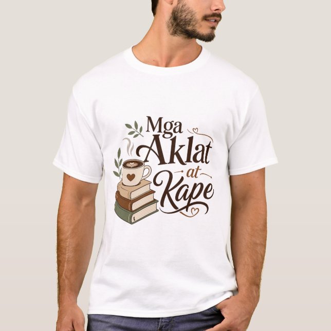T-shirt Livres et Café (Devant)