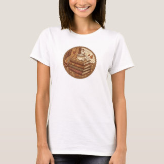 T-shirt Livres et café d'automne cosy Illustration