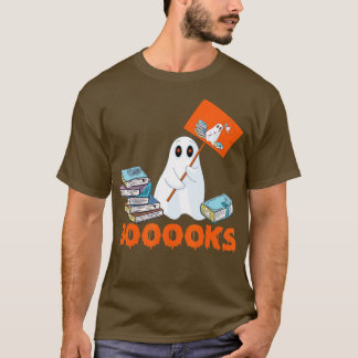 T-shirt Livres Fantômes Drôle Halloween Livres de lecture 