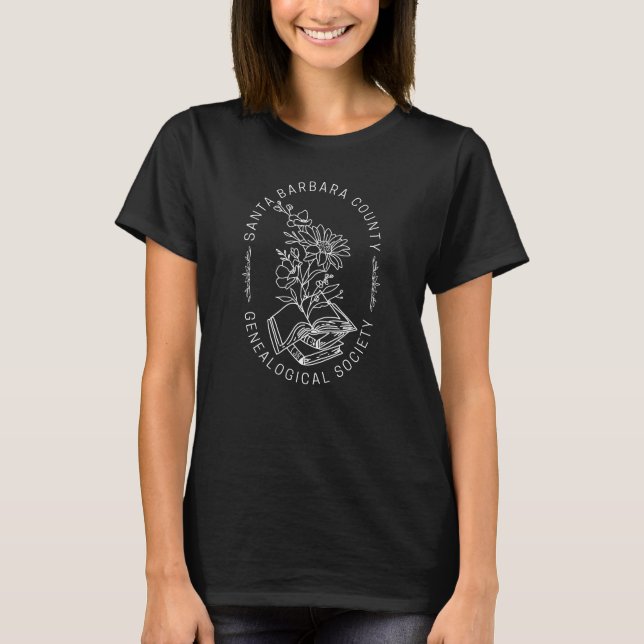 T-Shirt Livres & Florales (Blanc) (Devant)