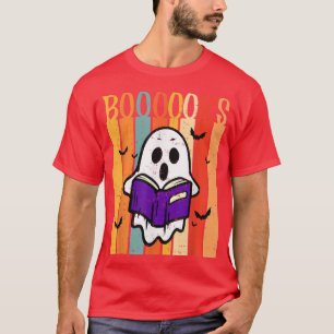 T-shirt Livres Ghost Funny Halloween Ghost Livres de lectu