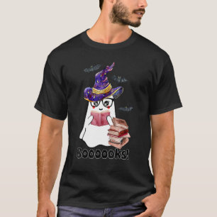 T-shirt Livres Halloween Ghost Reading Books Lire Livres L