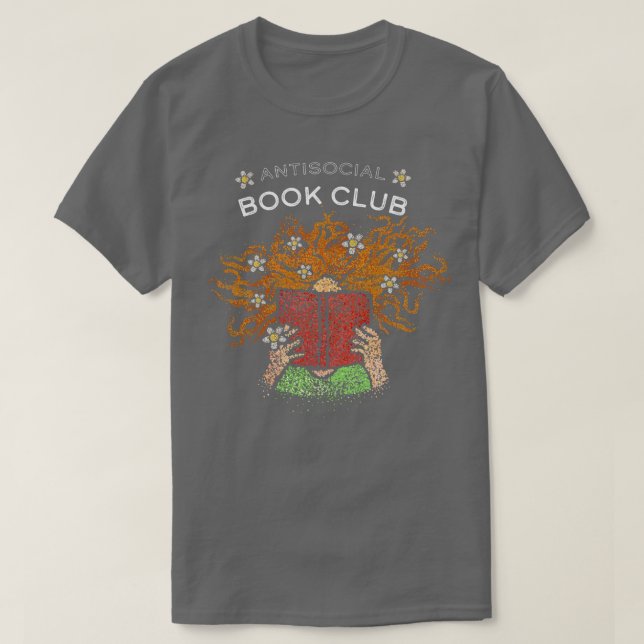 T-shirt Livres Introvert Book Lovers Novels Book Club 1 (Design devant)