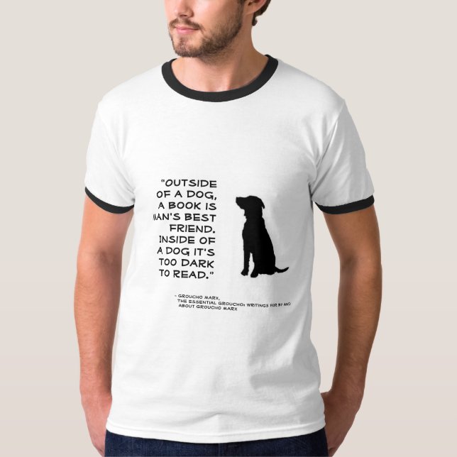T-shirt Livres : Le meilleur ami d'un homme (Devant)