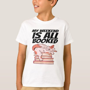 T-shirt Livres - Mon Week-End Est Tout Réservé