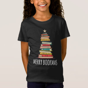 T-Shirt Livres Noël Arbre Joyeux Livres