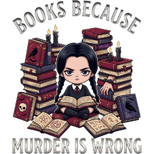 T-shirt Livres Parce que le Meurtre est Mal - Fille Gothiq
