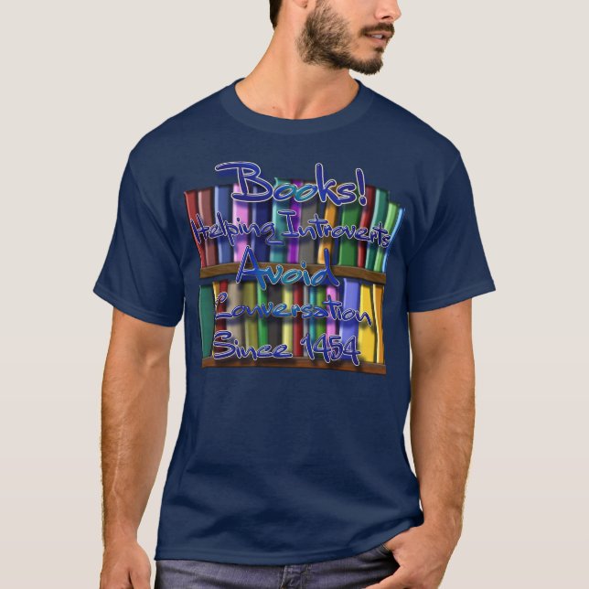 T-shirt Livres pour introvertis (Devant)