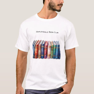 T-shirt Livres reliés de club de lecture avec texte person