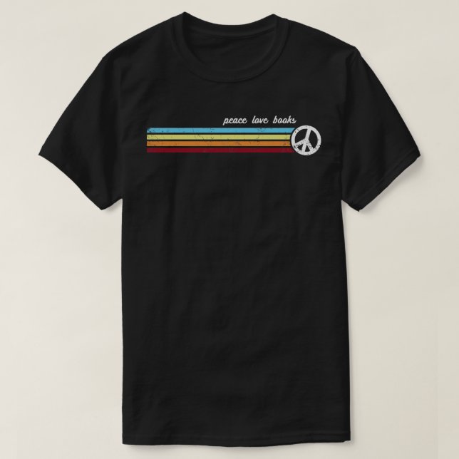 T-shirt Livres Retro Stripes (Design devant)