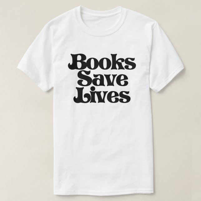 T-shirt Livres Sauver des vies (Design devant)