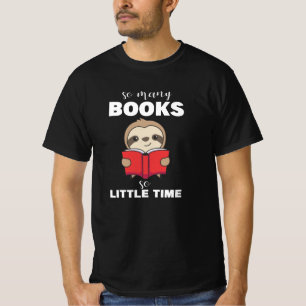 T-shirt Livres Sloth Lire Livre Bookworm Bookworm