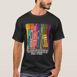 T-shirt Livres vintages Abibliophobia Definition Bookworm