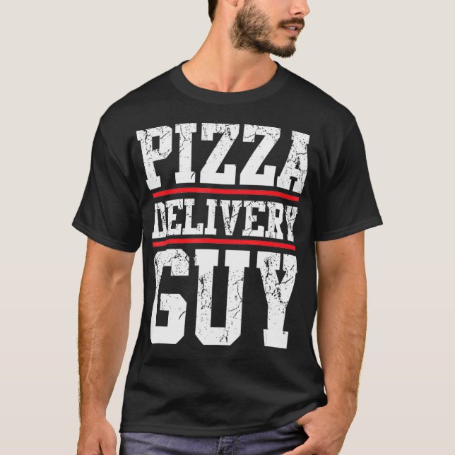 T-shirt livreur de pizza correspondant costume de pizza po (Devant)