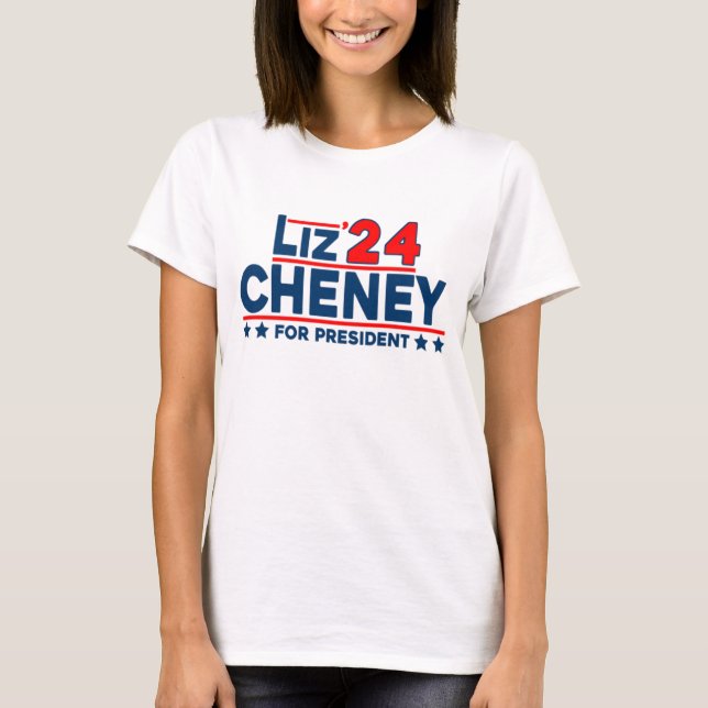 T-shirt Liz Cheney 2024 Pour Président  (Devant)