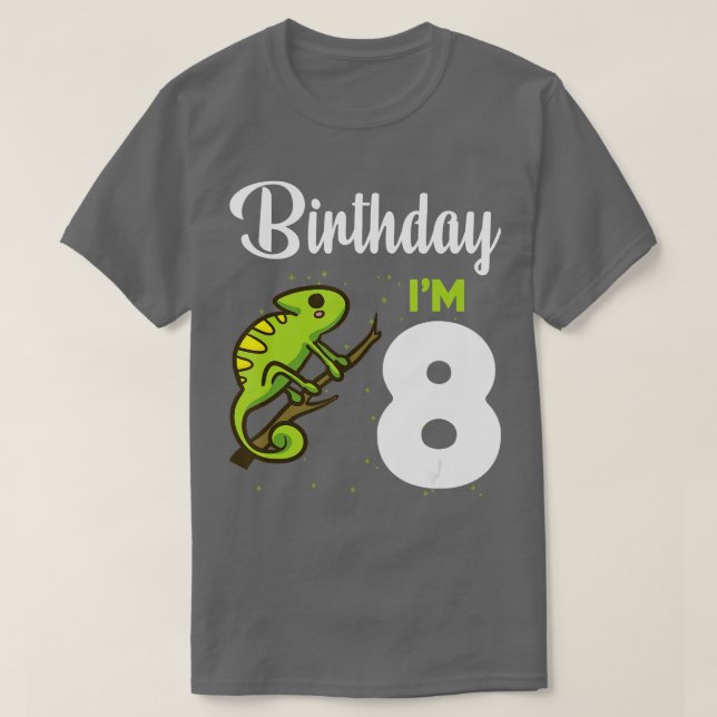 T-shirt Lizard anniversaire 8 ans Lizard Lover Enfants Fil (Design devant)