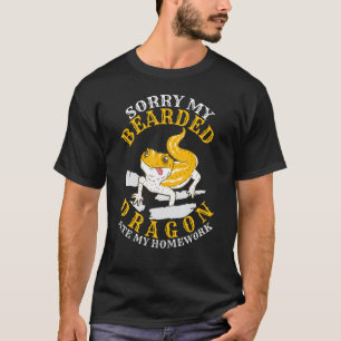 T-shirt Lizard Désolé Mon Dragon Learé A Mangé Mes Mains