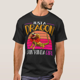 T-shirt Lizard Fragmenté Juste Un Dragon Lovin Kinda Girl 