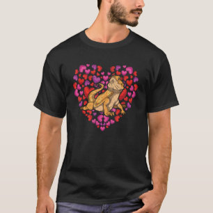 T-shirt Lizard Gardien de reptiles Coeur animal Dragon bar