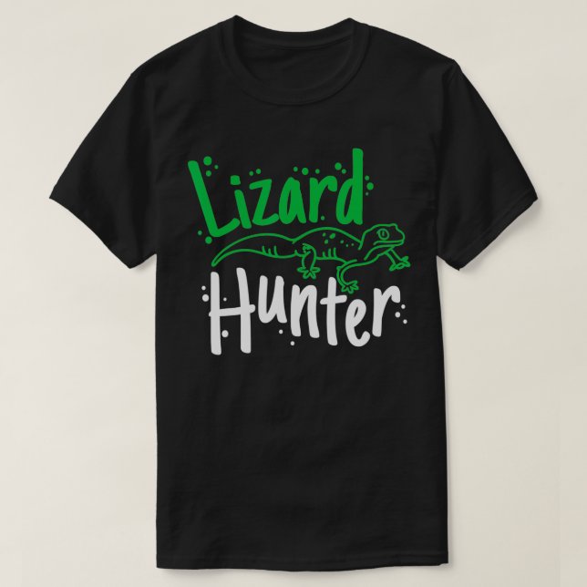 T-shirt Lizard Hunter  Anole Reptile3  (Design devant)