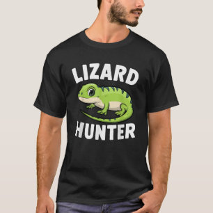T-shirt Lizard Hunter Funny Cute Gecko Garçons Filles Enfa