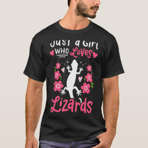 T-shirt Lizard Juste Une Fille Qui Aime Les Lizards Cadeau