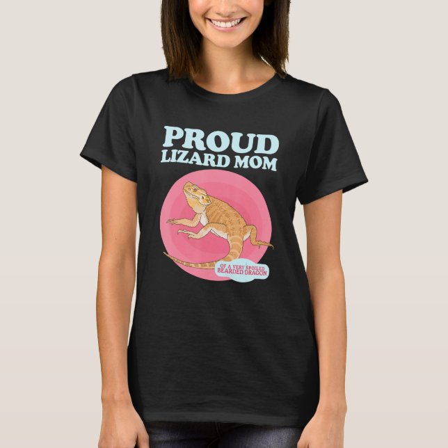 T-shirt Lizard Lézard Dragons Léopard Maman D'Un Dr Maltra (Devant)