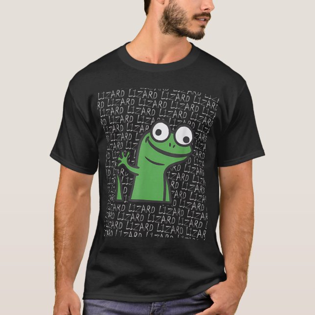 T-shirt Lizard Lizard Lizard Funny Weirdcore Animal mème G (Devant)