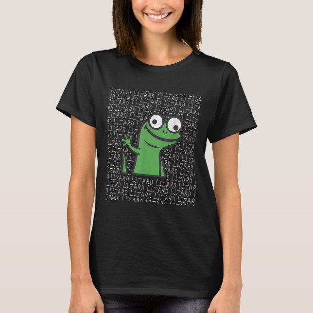T-shirt Lizard Lizard Lizard Funny Weirdcore Animal mème G (Devant)