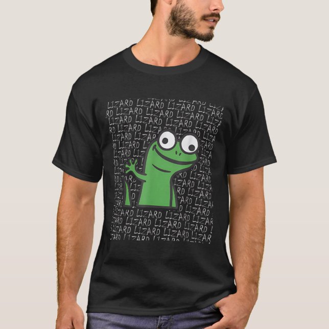 T-shirt Lizard Lizard Lizard Funny Weirdcore Animal mème G (Devant)