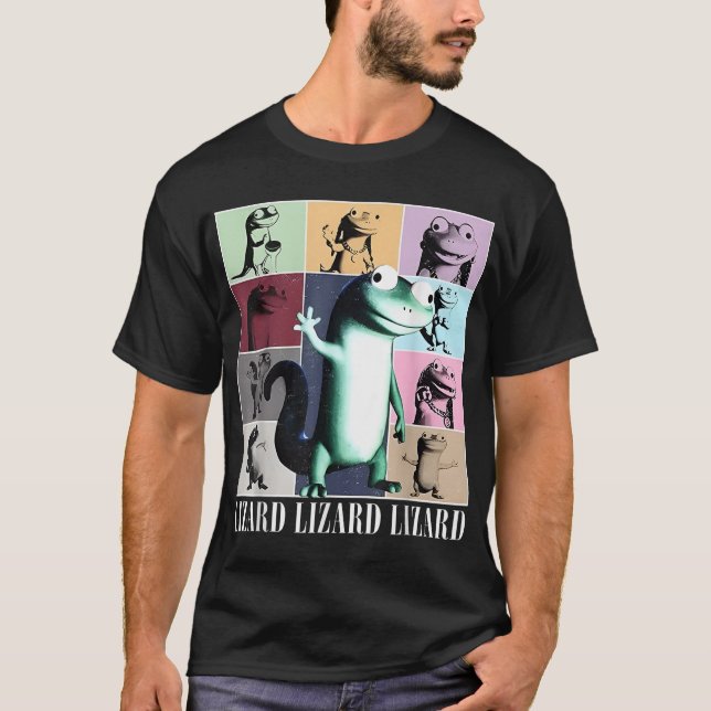 T-shirt Lizard Lizard Lizard Mème Vintage Funny (Devant)