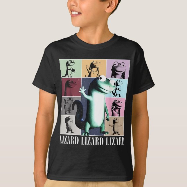 T-shirt Lizard Lizard Lizard Mème Vintage Funny (Devant)
