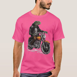 T-shirt Lizard Motorbiker rocker Dragon moto moto Biker