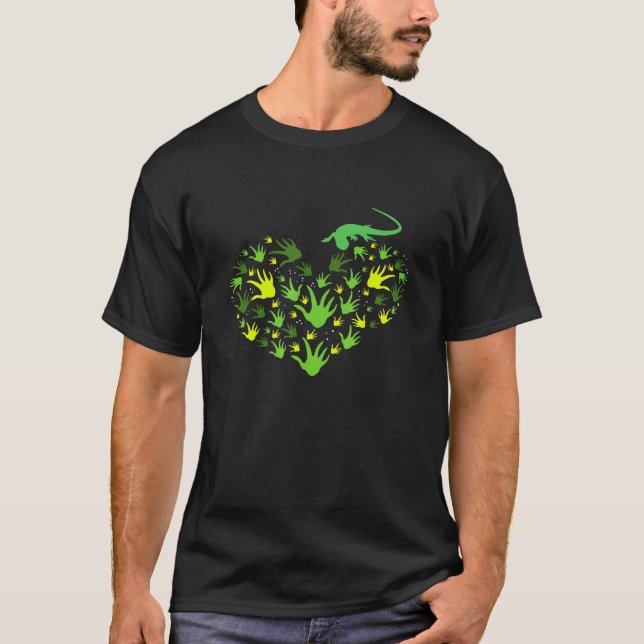T-shirt Lizard Pied Imprime Reptiles (Devant)