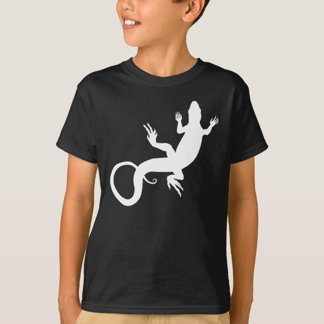 T-shirt Lizard pour enfants Chemises Lizard bio po (Devant)