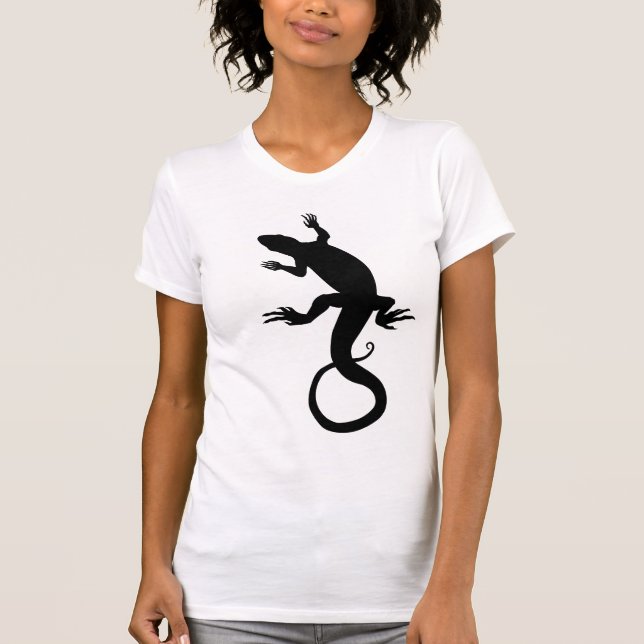 T-Shirt Lizard Reptile Art Shirt Unisex Animal Tee (Devant)