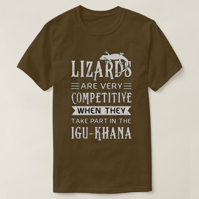 T-shirt Lizard Reptiles Reptile Gecko Animal drôle Cadeau (Design devant)