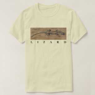 T-shirt Lizard Sand Tan Southwest Animal Nature Peinture