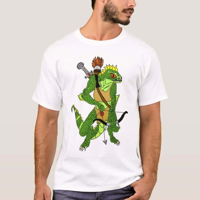 T-shirt Lizardman en colère (Devant)