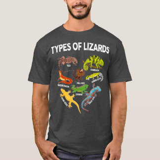 T-shirt LizardShirt Types de Lizards Pour Enfants Garçons 