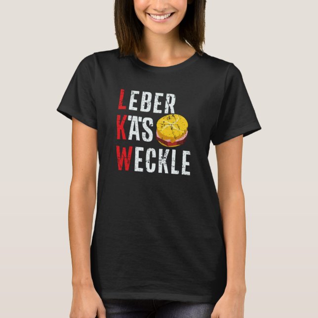T-shirt LKW Leberkäse Weckle Sandwich German Bavarian Bun  (Devant)