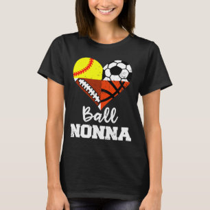 T-shirt Ll Nonna Foot Soccerll Softll Croquisll Joueur Non