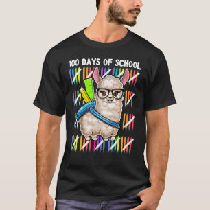 T-shirt Llama 100 Jours d'École Pas de Problème Fille Ense