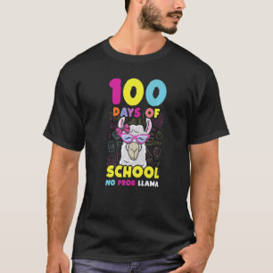 T-shirt Llama 100 jours sans problème étudiant