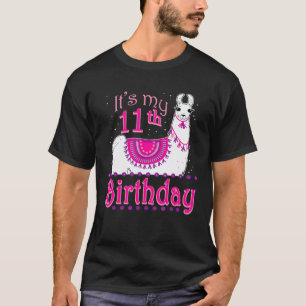T-shirt Llama 11e anniversaire Onzième