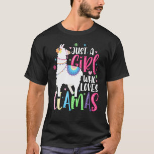 T-shirt Llama Alpaca fille aime Llama Llama